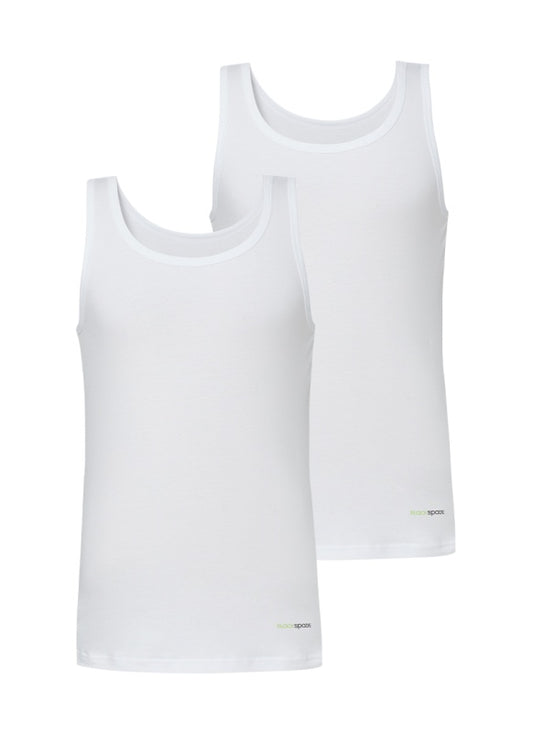 Blackspade erkek atlet 2'li paket Tender Cotton beyaz renk ön görünüm