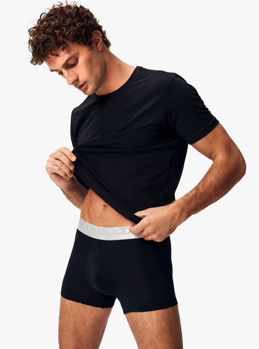 Blackspade erkek modal elastan boxer Silver siyah renk yan görünüm