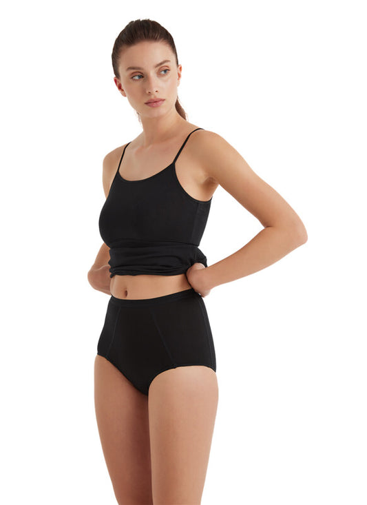 Blackspade kadın külot korse siyah renk ön görünüm