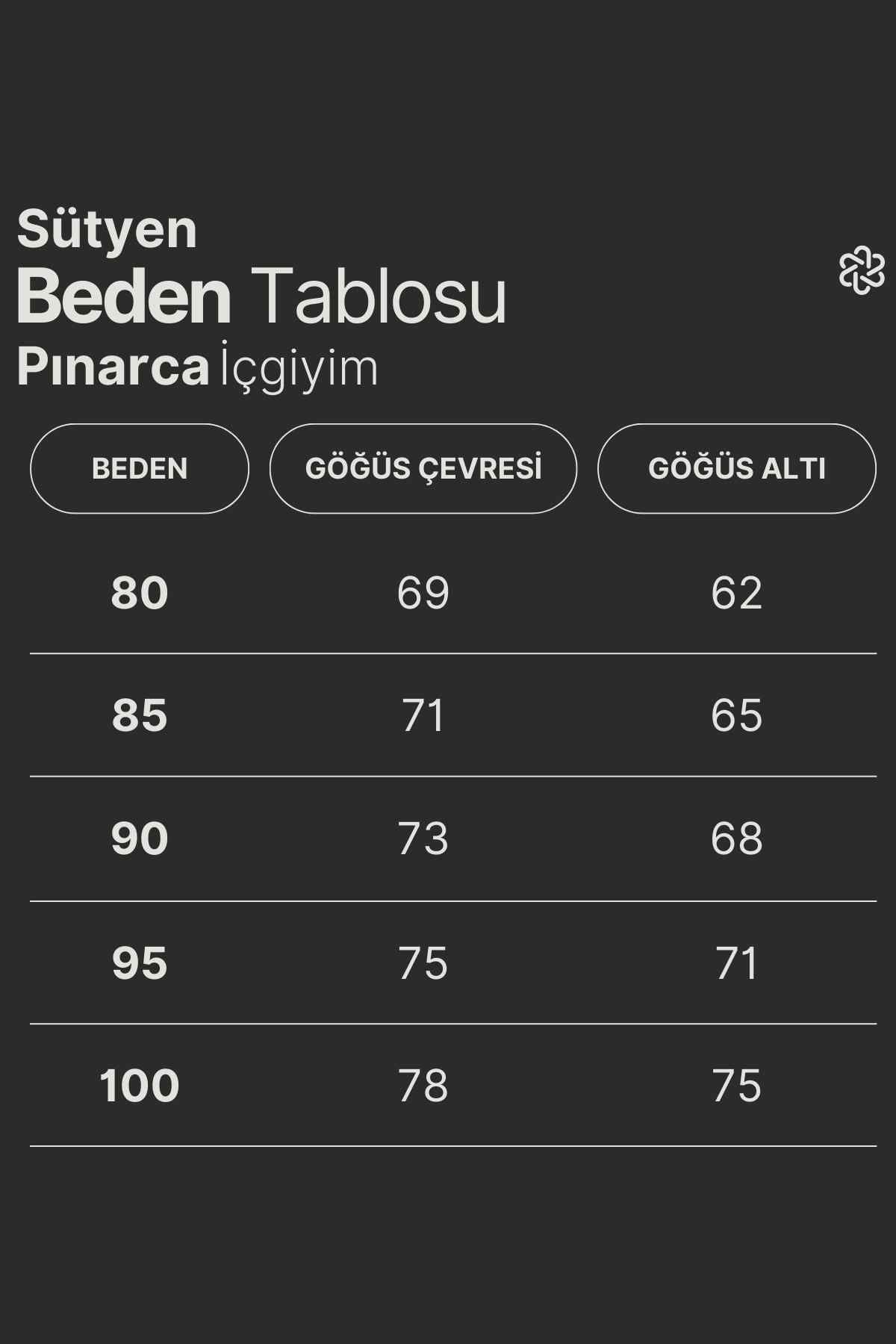 Pınarca Kadın Pamuklu Kaplı Emzirme Atleti