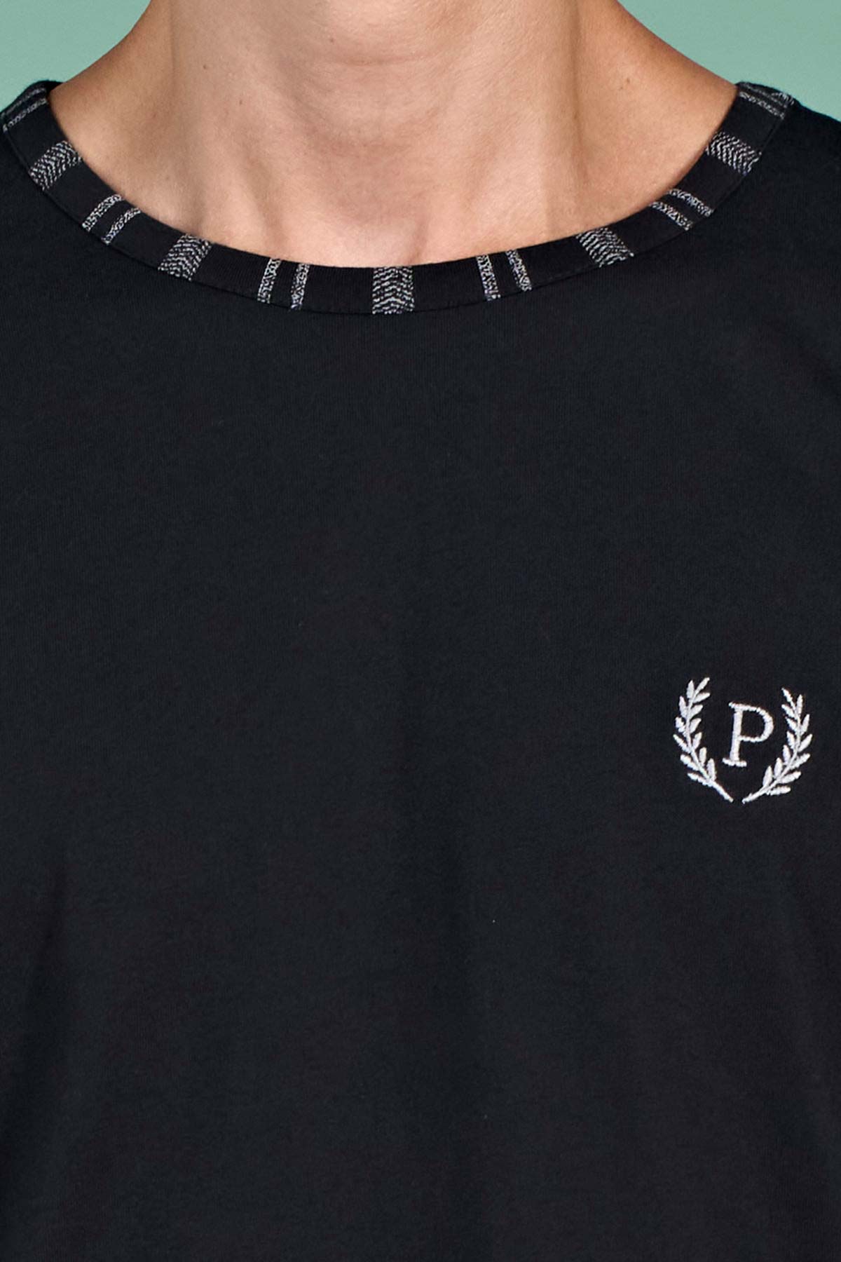 Pınarca çizgili erkek pijama takımı uzun kollu ön görünüm