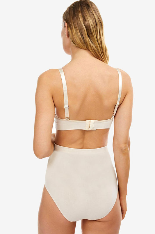 Pınarca kadın modal hamile külotu krem renk, yüksek bel ve destekleyici tasarım