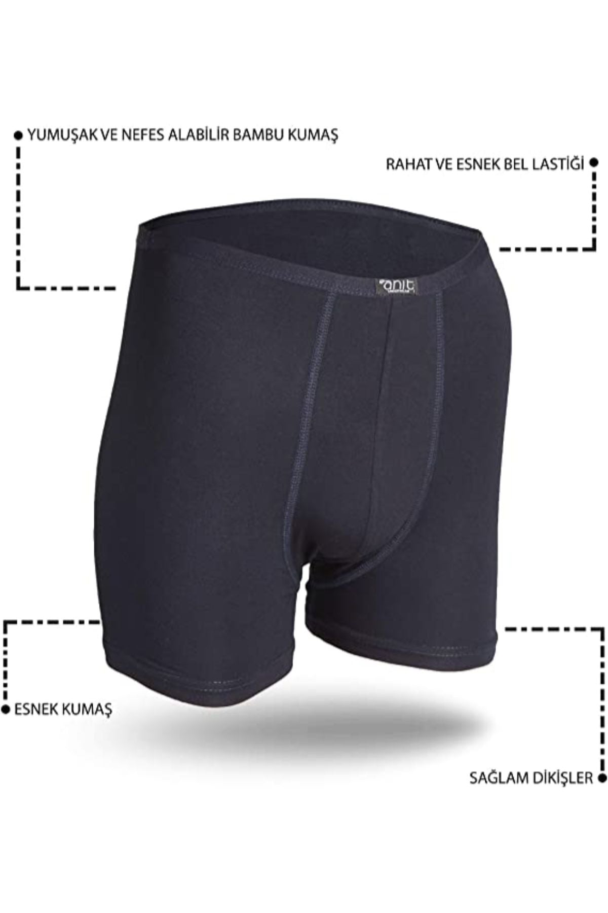 Anıt Erkek Boxer Bambu Düz Renk