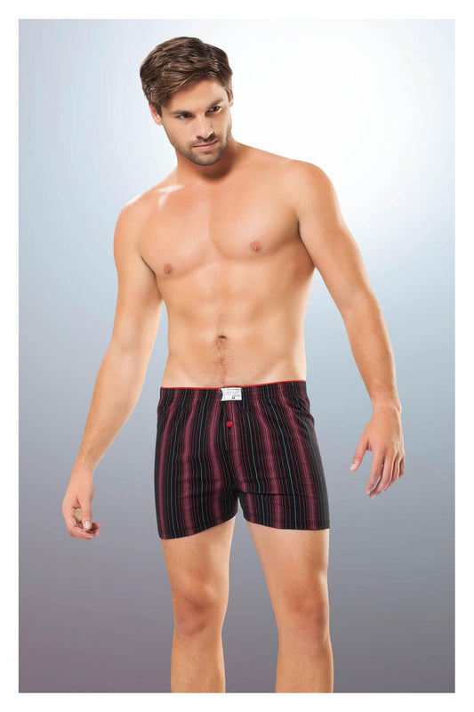 Anıt Erkek Boxer Penye Empirme Desenli