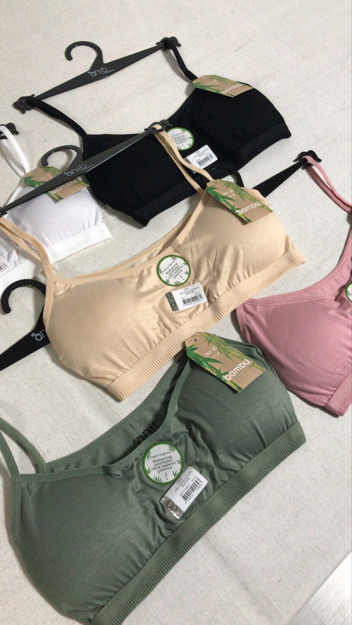 Anıt Kadın Tek Büstiyer Pedli İp Askılı Bambu