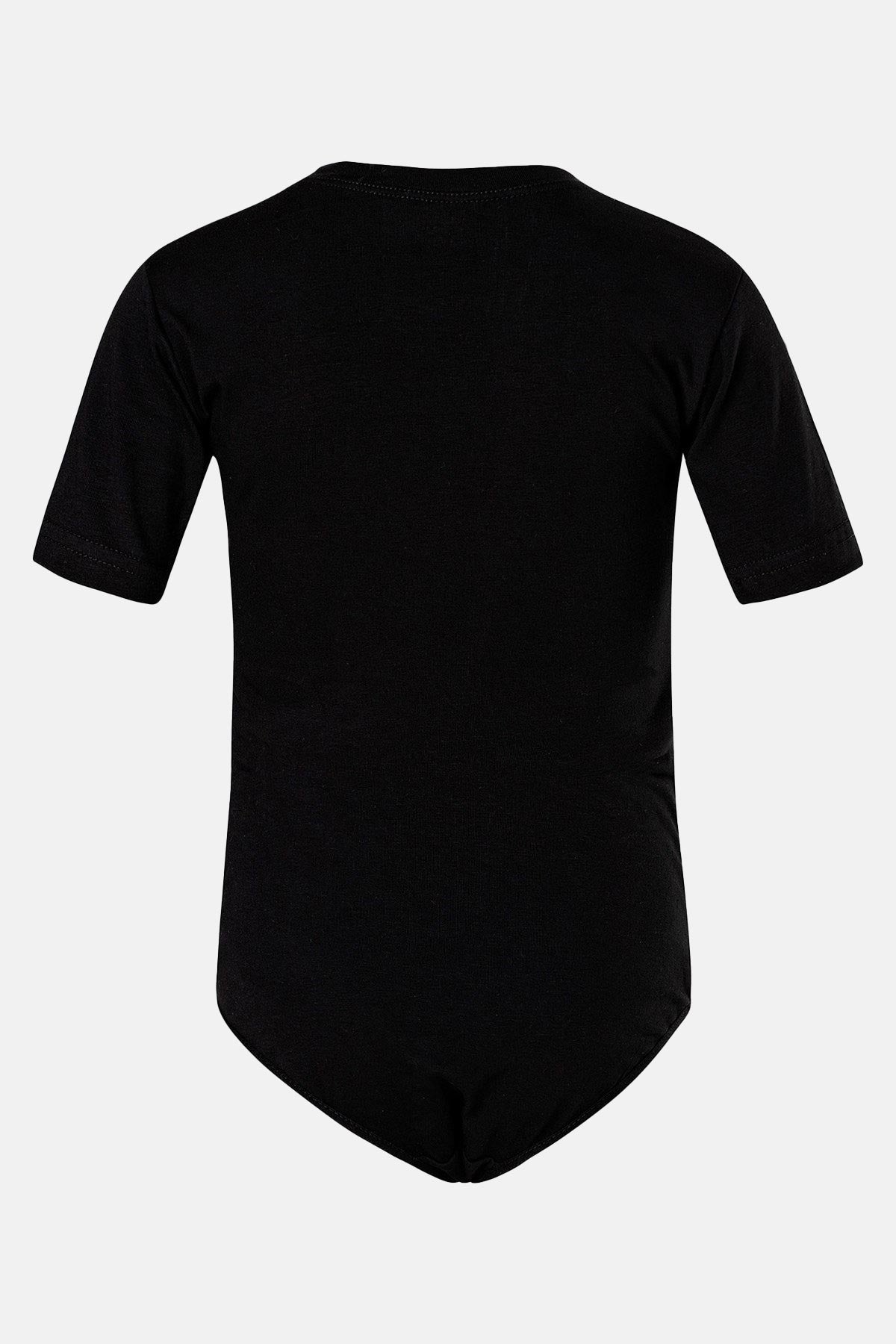 Anıt Kız Çocuk Çıtçıtlı Body Yarım Kol