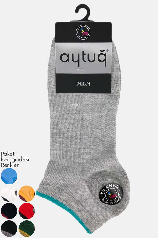 Aytuğ Erkek Patik Çorap Pamuklu Desenli