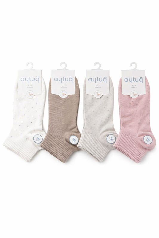 Aytuğ Kadın Patik Çorap Bambu Desenli