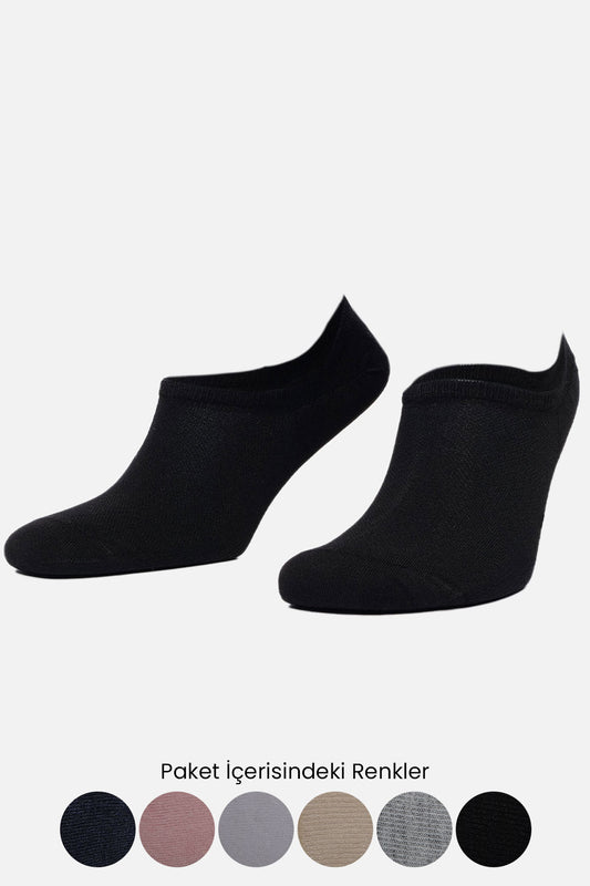 Aytuğ Kadın Sneaker Çorap Desenli Bambu