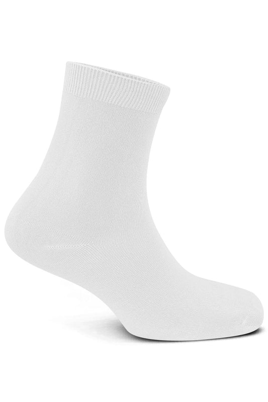 Bella Calze Unisex Çocuk Düz Bambu Soket Çorap