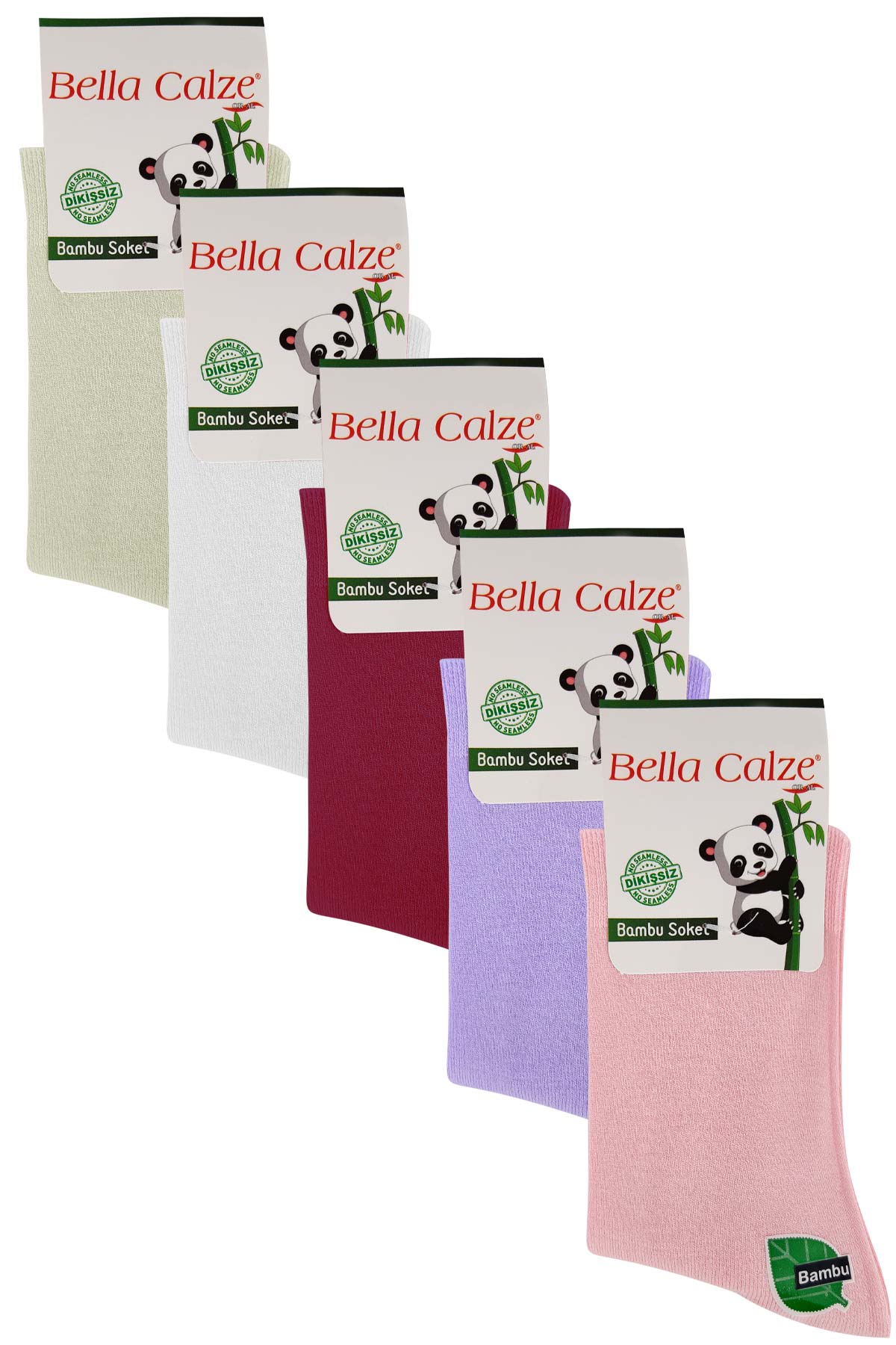 Bella Calze Unisex Çocuk Düz Bambu Soket Çorap
