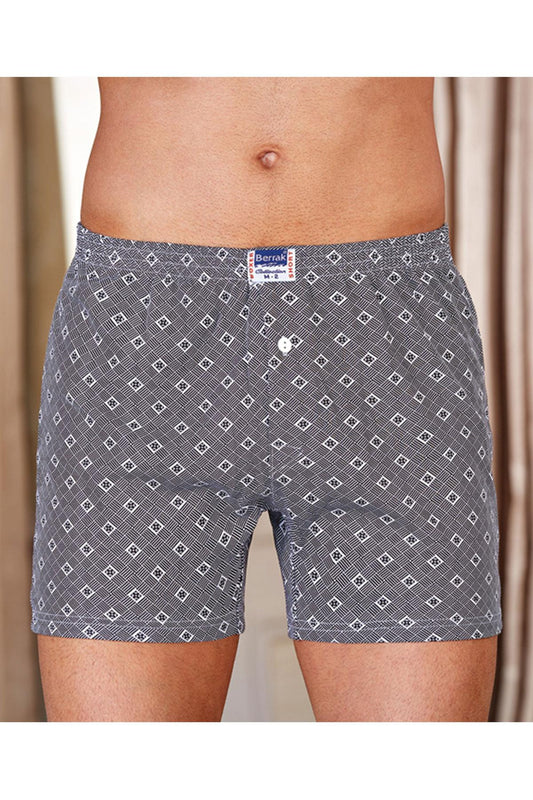 Berrak Erkek Boxer Empirme Düğmeli