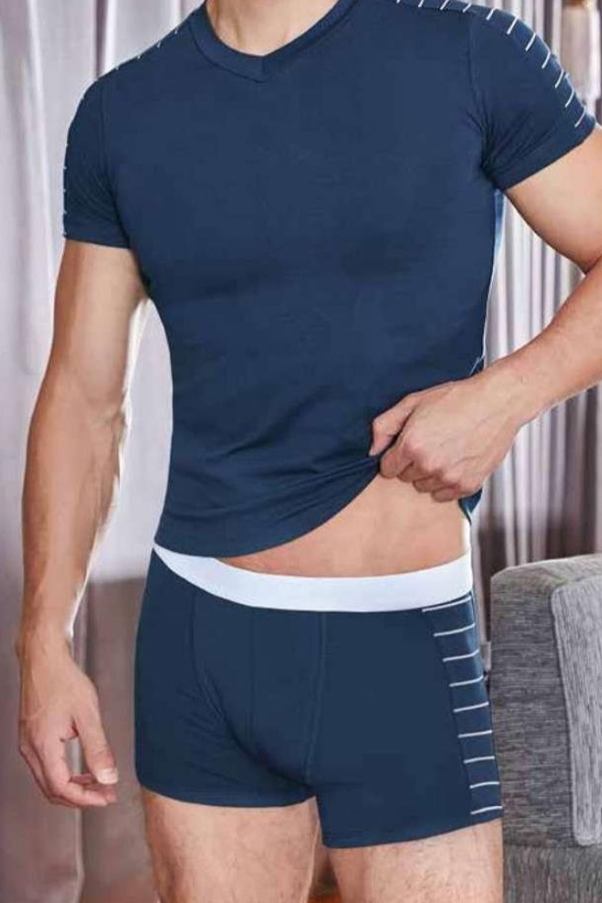 Berrak Erkek Boxer Zebra Modal Resimli