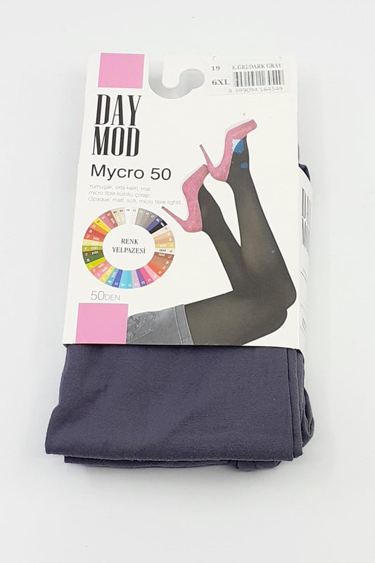 Daymod Kadın İnce Külotlu Çorap Düz Mikro 50 Denye Maksi