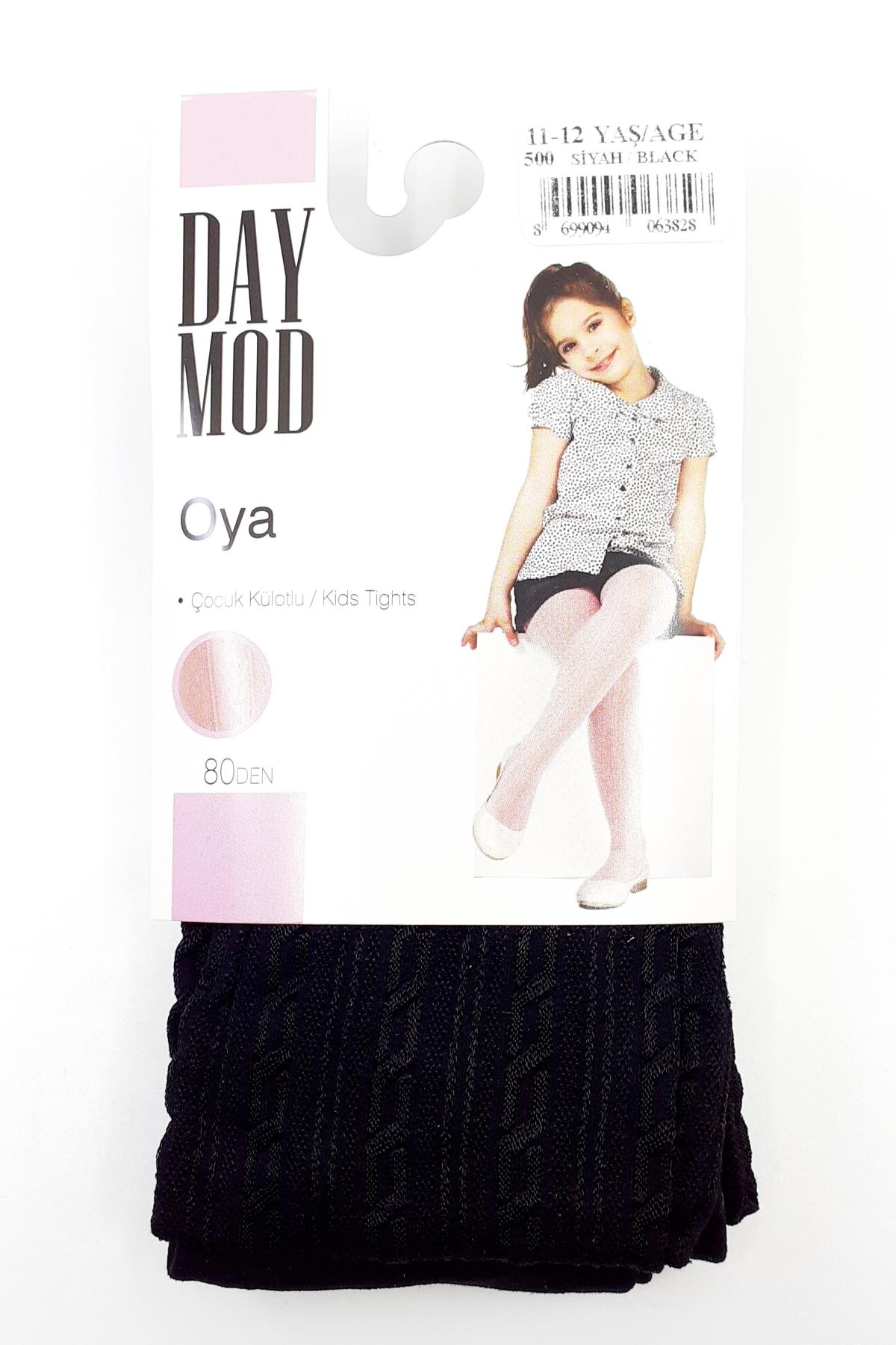 Daymod Kız Çocuk İnce Külotlu Çorap Oya Desenli