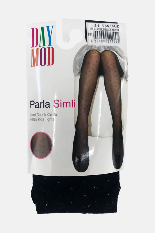 Daymod Kız Çocuk İnce Külotlu Çorap Parlak