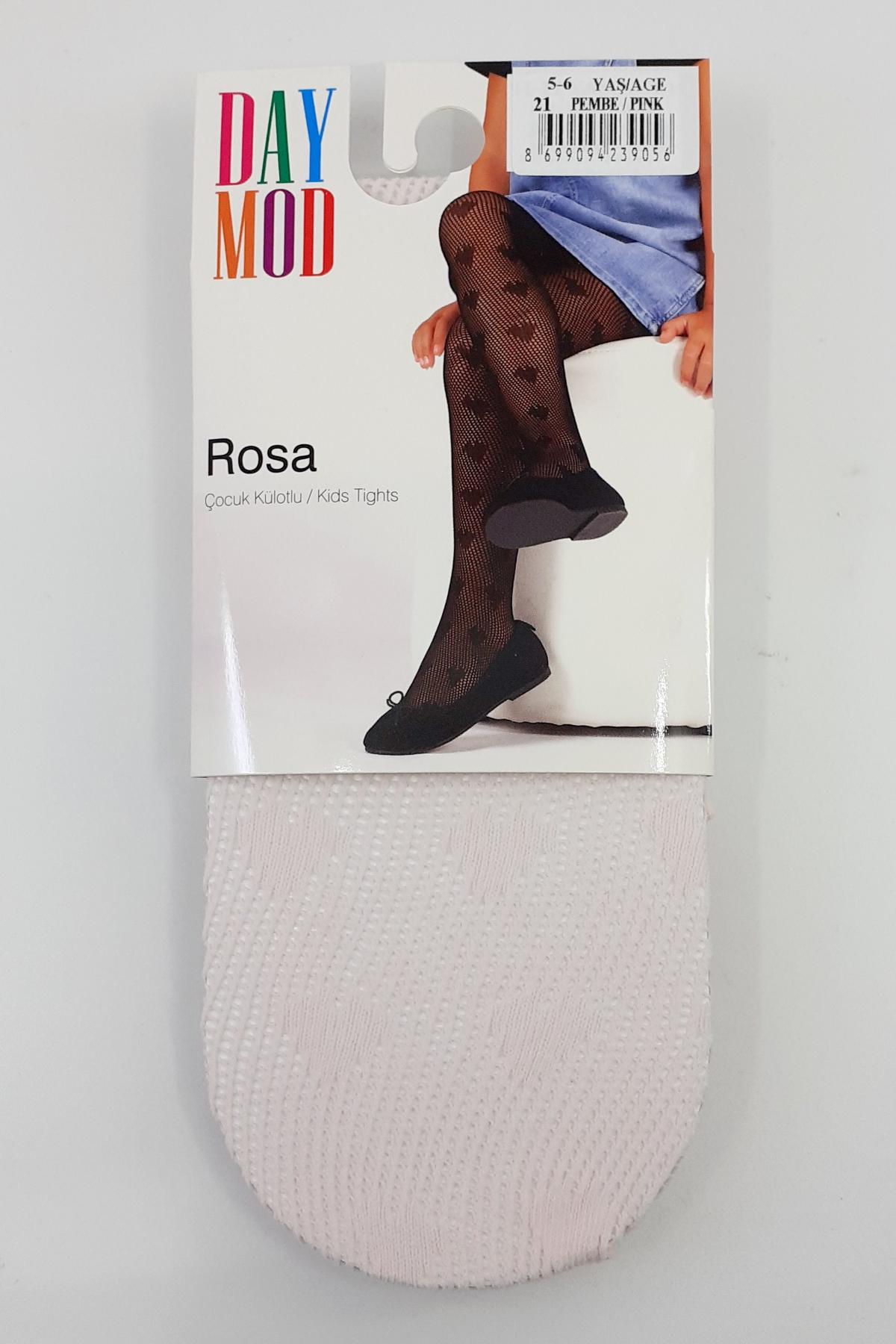 Daymod Kız Çocuk İnce Külotlu Çorap Rosa File