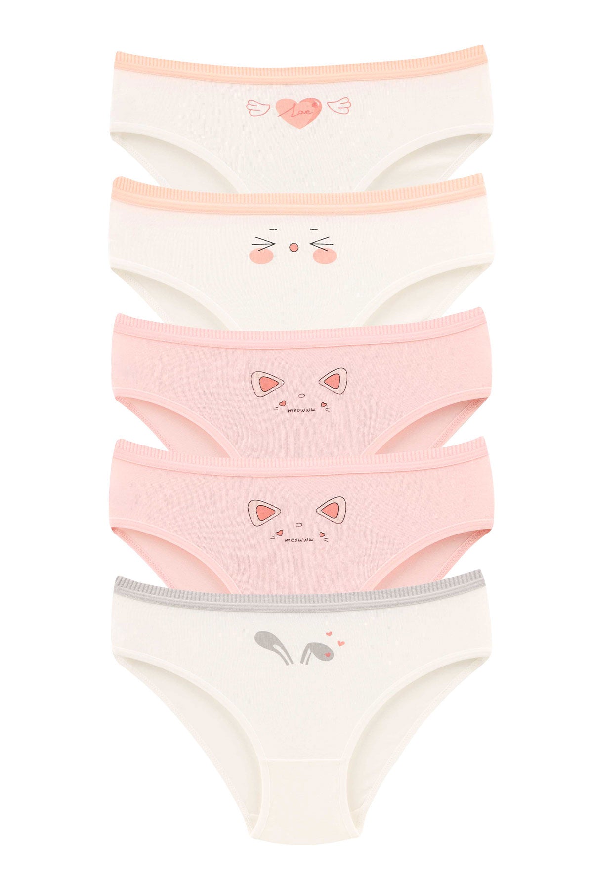 Domi Kids Kız Çocuk Bikini Külot Baskılı