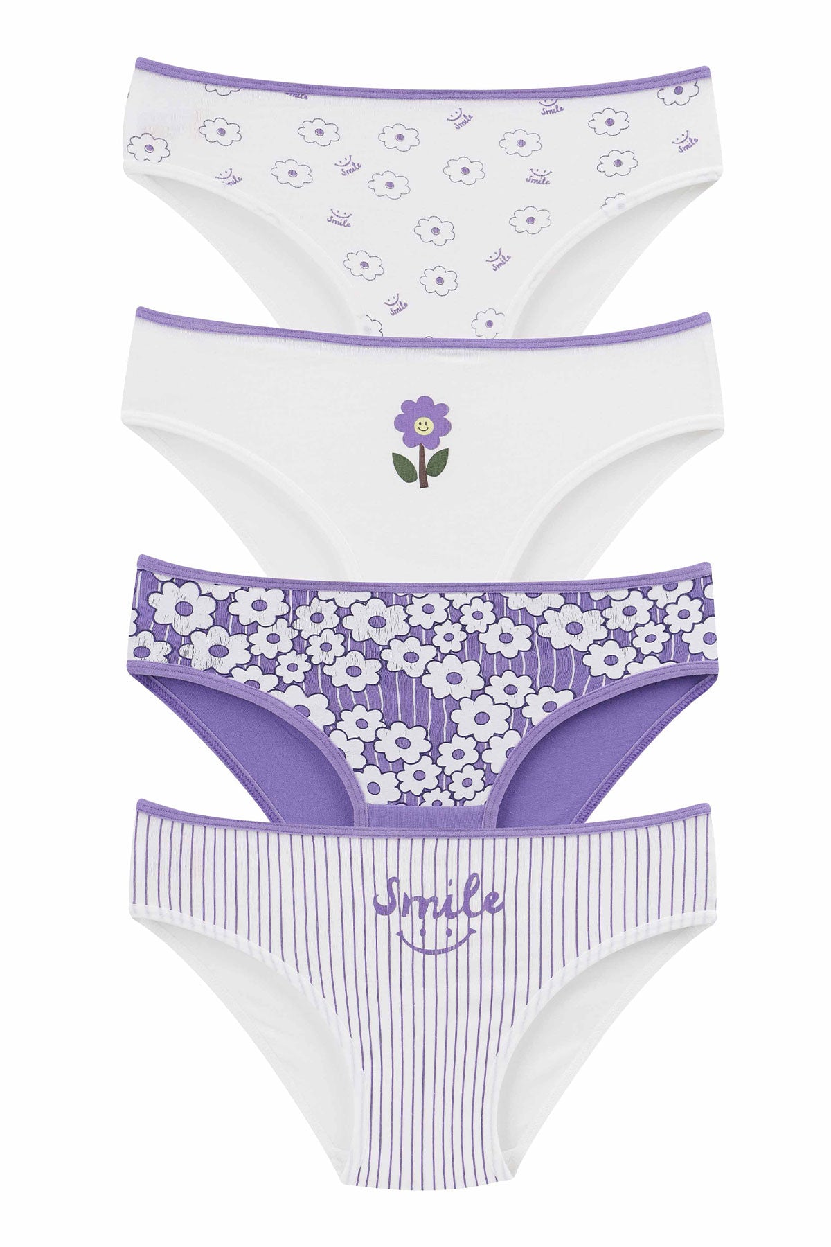 Domi Kids Kız Çocuk Bikini Külot Baskılı