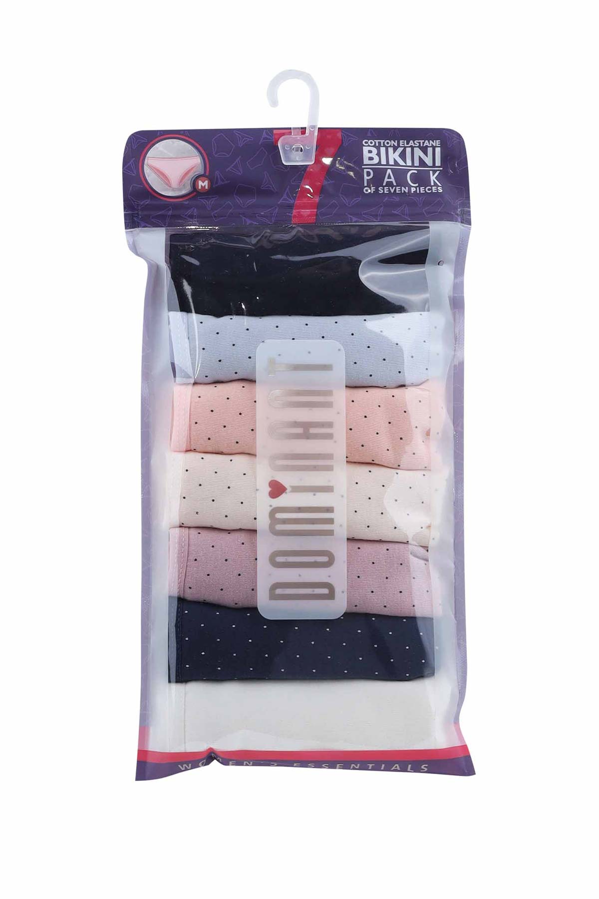 Dominant Kadın Slip Bikini Külot 7'li Desenli