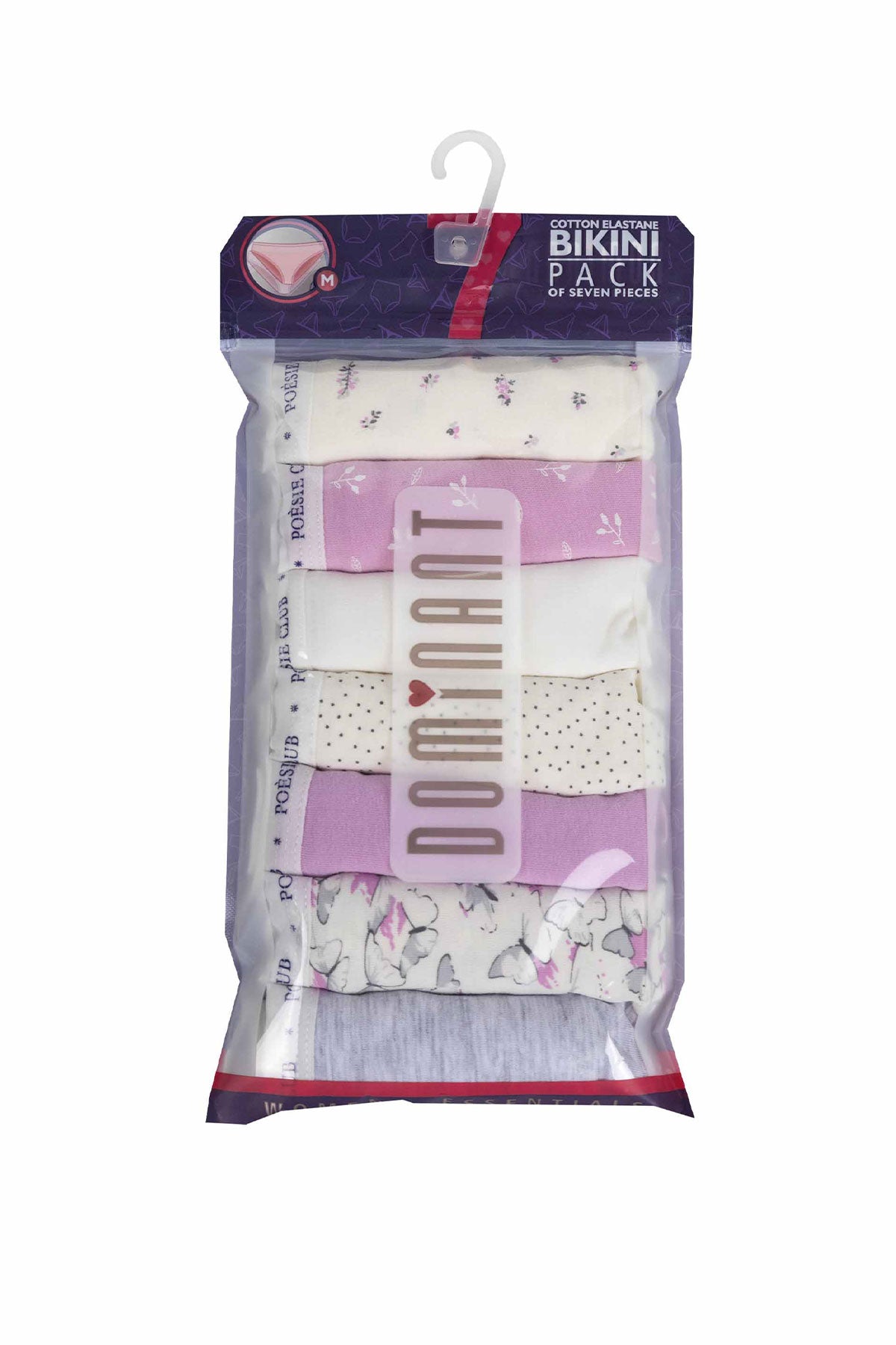 Dominant Kadın Slip Bikini Külot 7'li Desenli