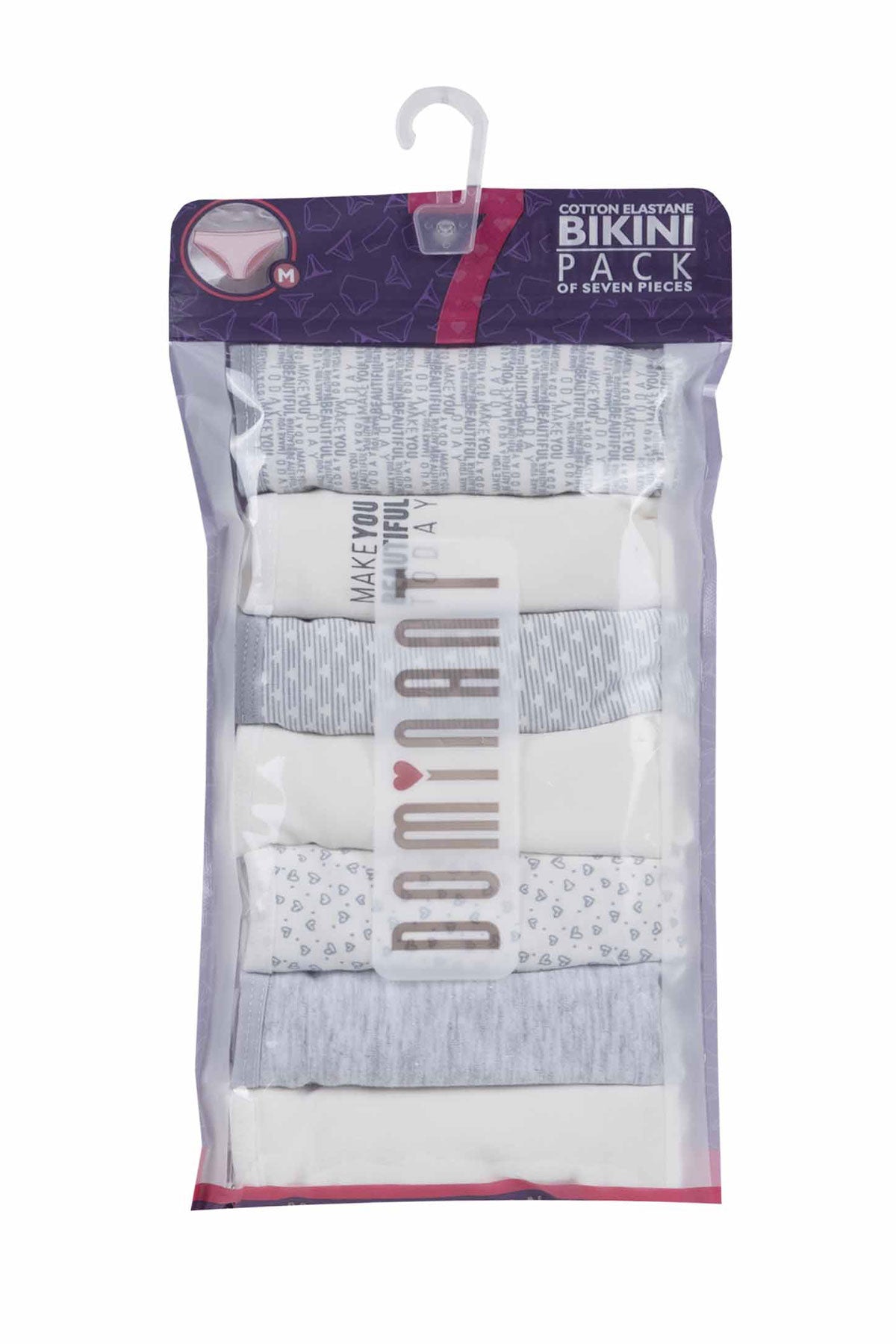 Dominant Kadın Slip Bikini Külot 7'li Desenli