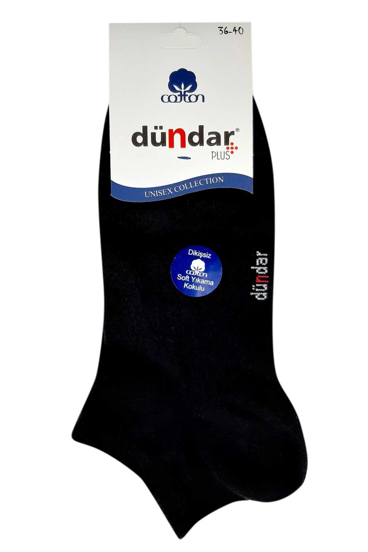Dündar Plus Kadın Patik Çorap Penye Düz Renk