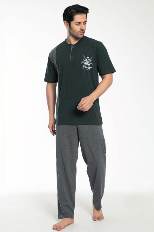 Falkon Erkek Büyük Beden Pijama Takımı Süprem