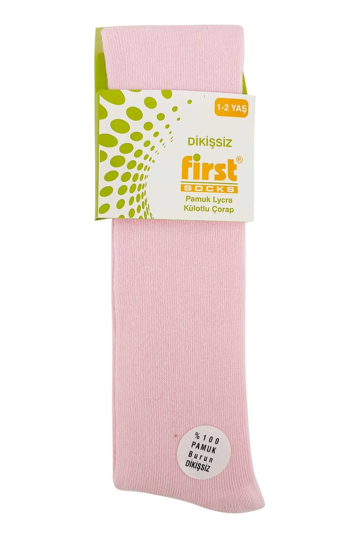 First Kız Çocuk Külotlu Çorap Düz