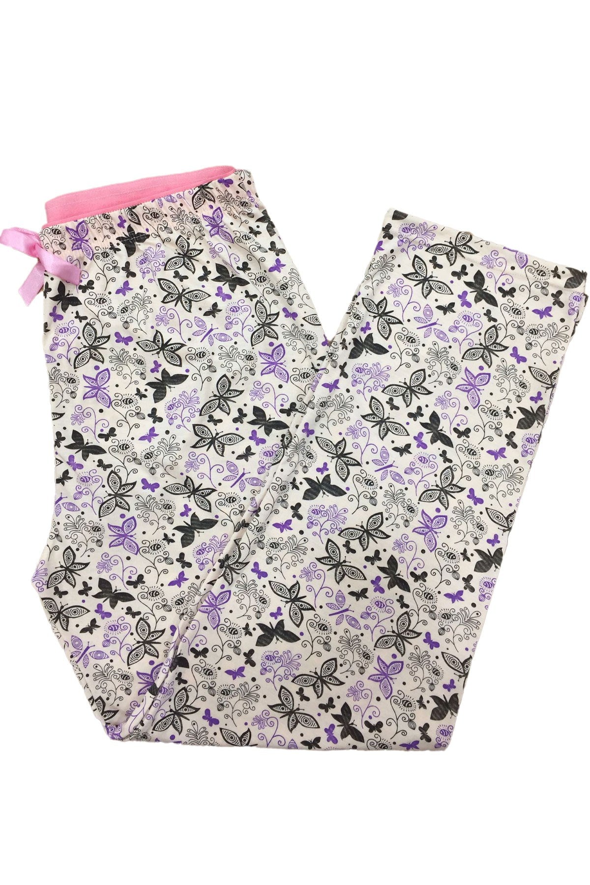 Kadın Tek Alt Baskılı Yüksel Bel Pijama Viskon Kumaş