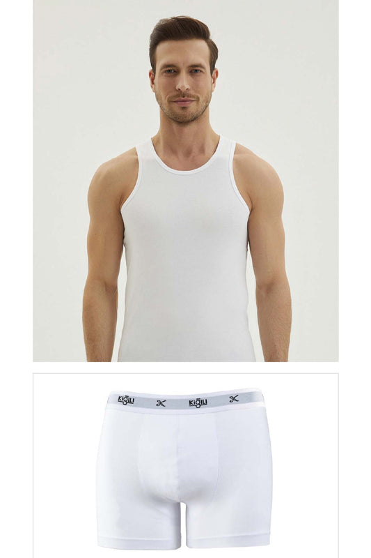 Kiğılı Erkek Comfort Pamuk-Modal 2'li Sporcu Atlet Boxer Set