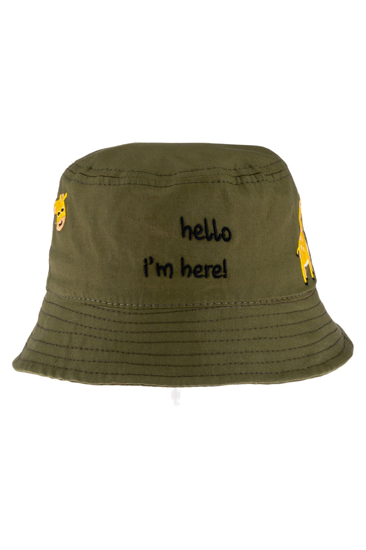 Kitti Erkek Çocuk Şapka Hello I m Herel Yazılı Fötr 1 48-50cm