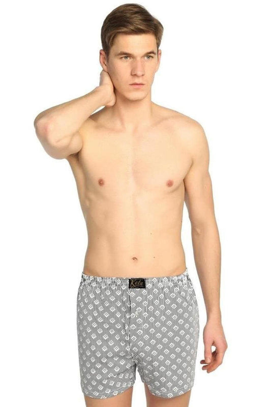 Kota Erkek Boxer Desenli