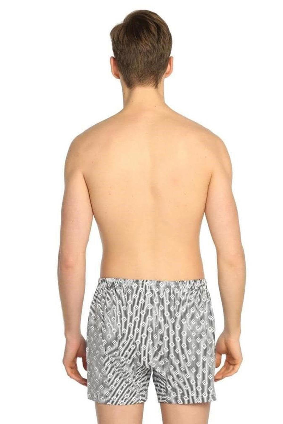 Kota Erkek Boxer Desenli