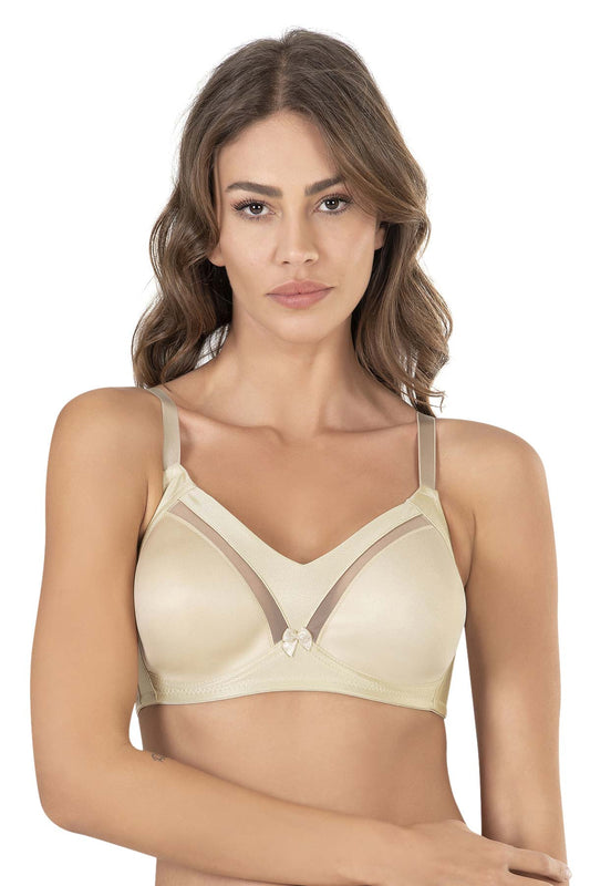 Lejardin Kadın Toparlayıcı Sütyen Transparan Detaylı Balensiz Soft Cup