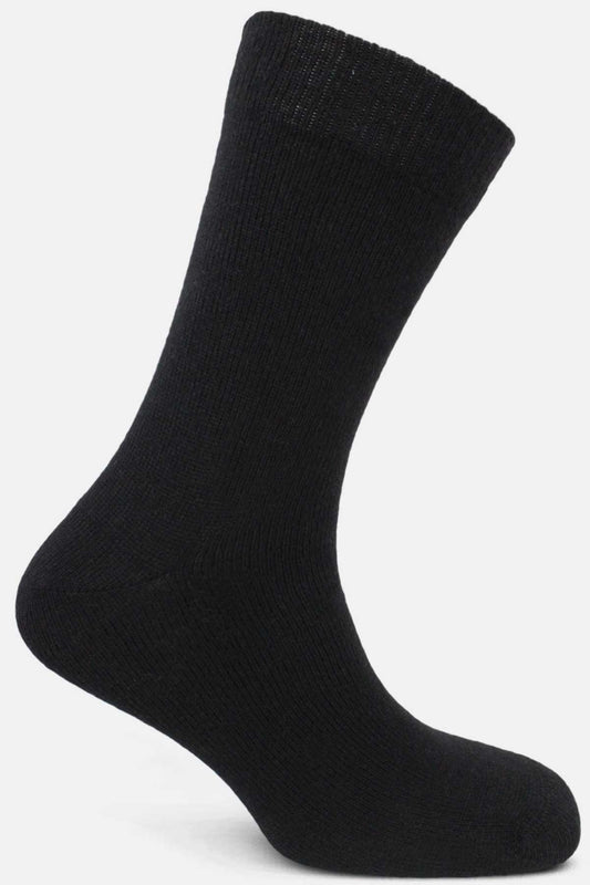 Likya Erkek Soket Çorap Düz Lambswool Yün