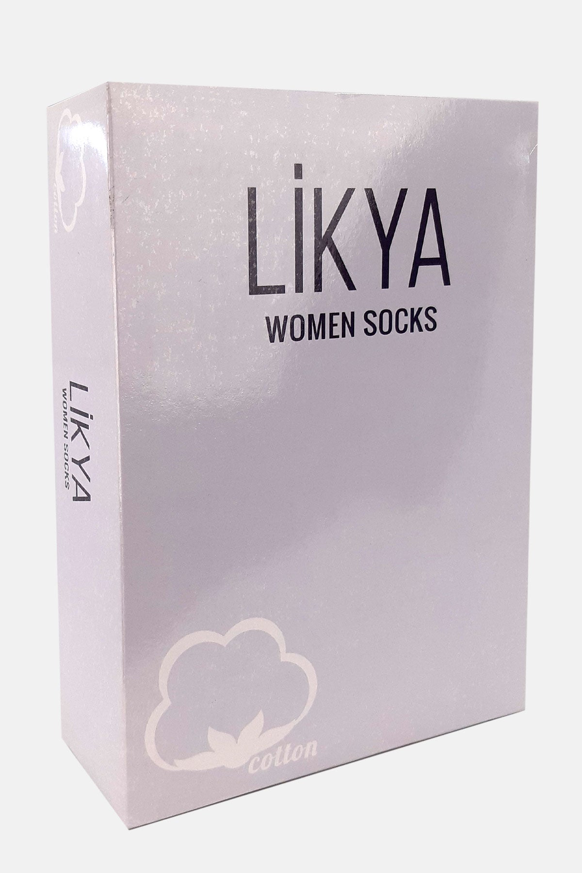 Likya Kadın Havlu Patik Çorap - Desenli