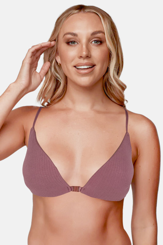 Liza Kadın Desteksiz Büstiyer Önü Kopçalı Sırt İpli Sporcu