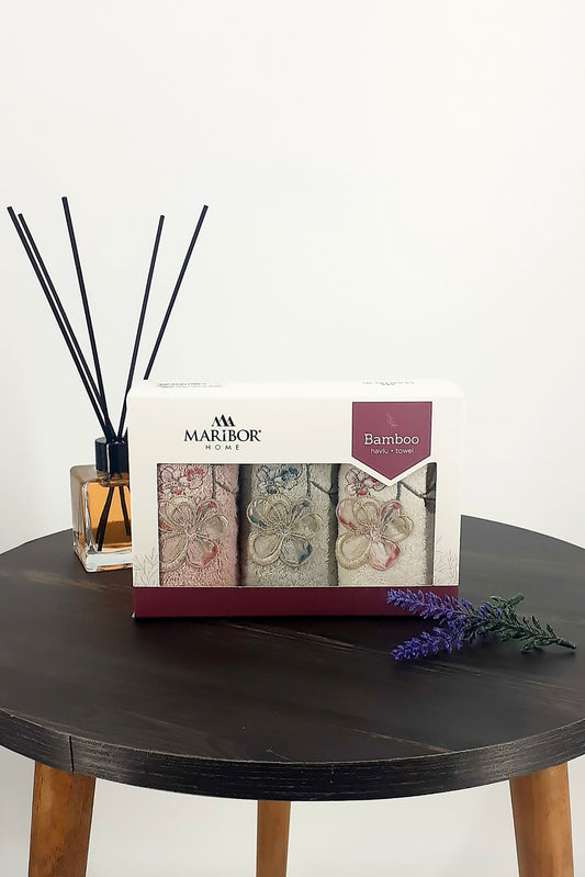 Maribor Mutfak Havlusu 3D Nakışlı Venüs Bambu 30x50