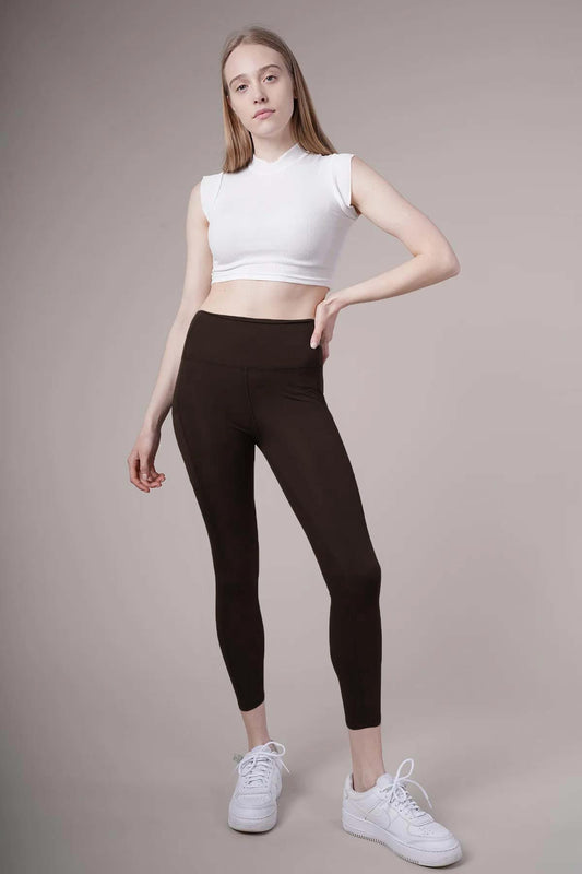 Meg Style Kadın Cepli Toparlayıcı Yüksek Bel Pilates Tayt