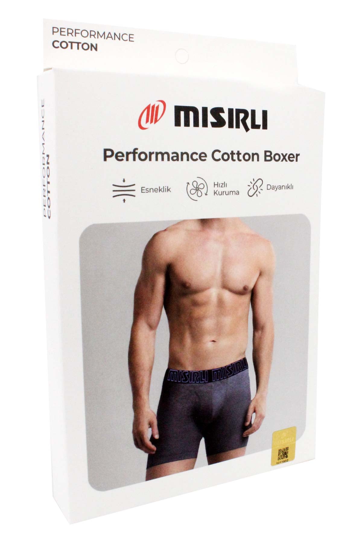 Mısırlı Erkek Boxer Pamuklu Likralı Uzun Performance