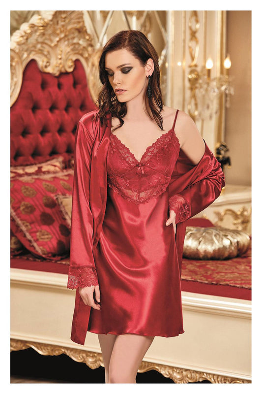 Nurteks Kadın Fantezi Kimono Takım Saten