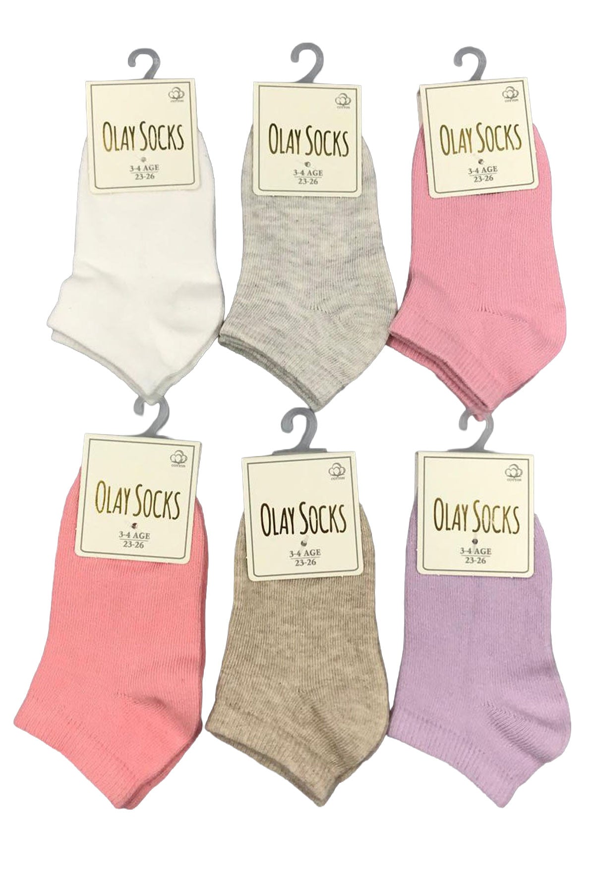 Olay Unisex Çocuk Patik Çorap Düz Pamuklu
