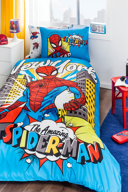 Özdilek Spiderman New York Tek Kişilik Disney Lisanslı Çocuk Nevresim Takımı