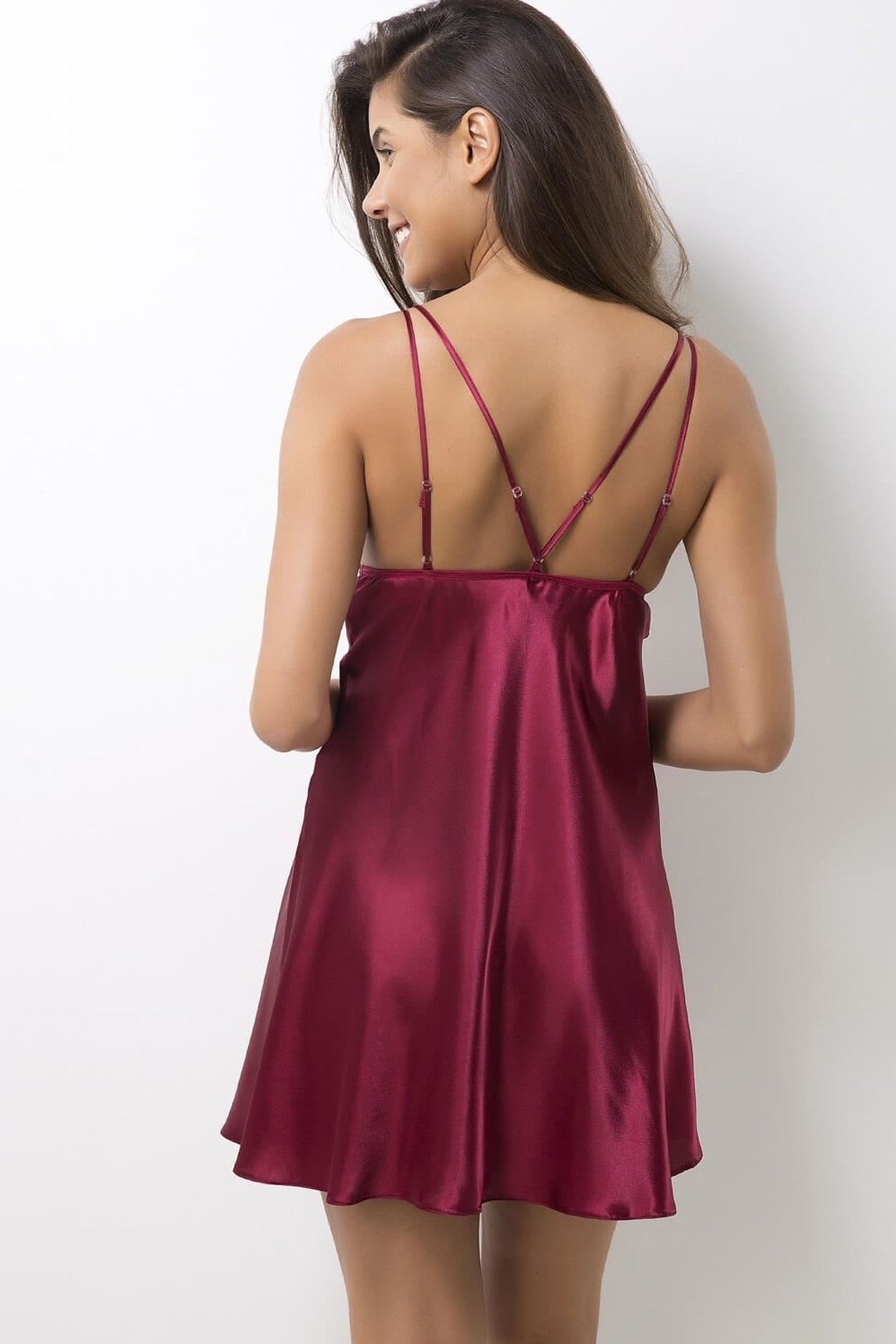 Pierre Cardin Kadın Fantezi Gecelik Kısa Saten