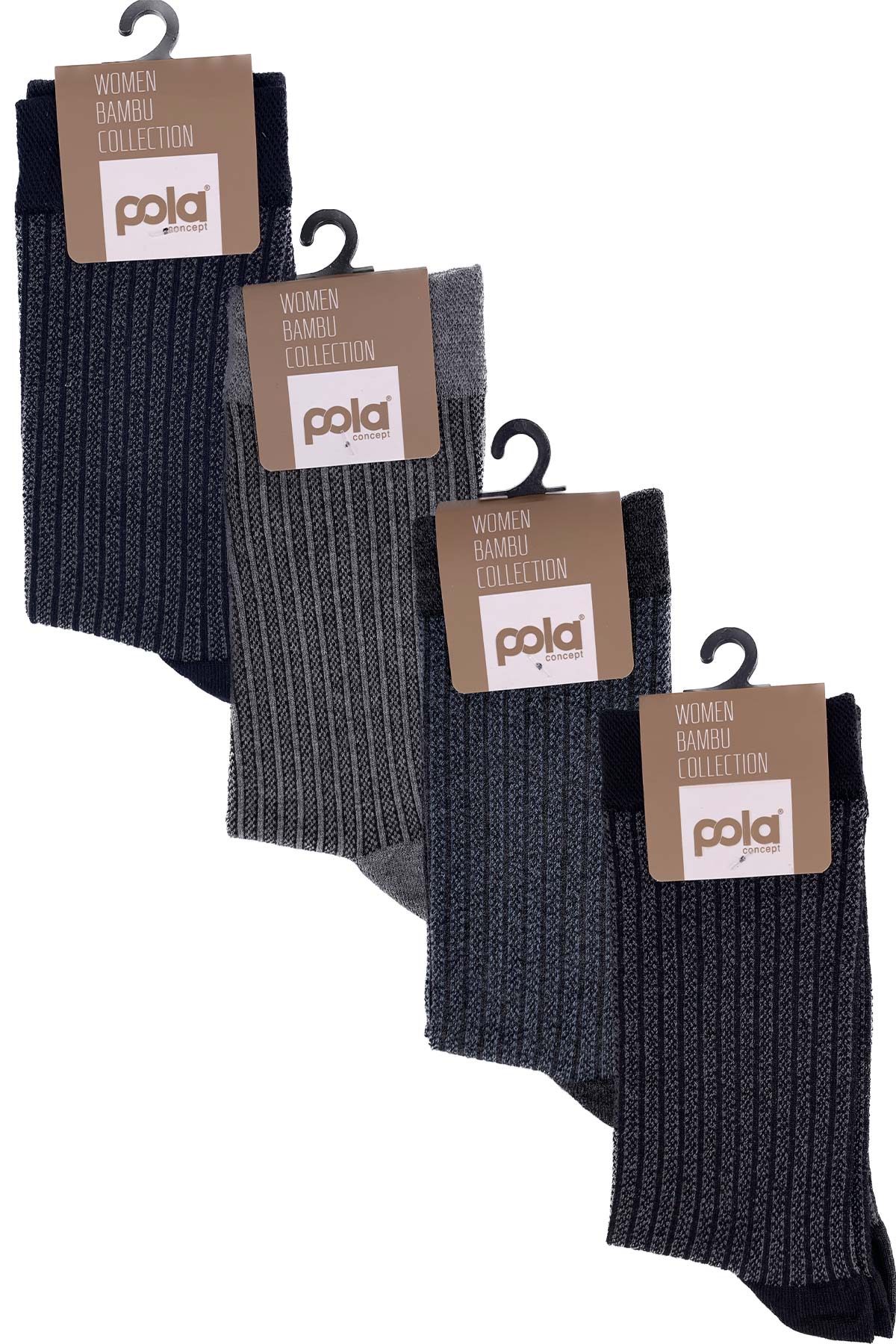 Pola Kadın Bambu Soket Çorap