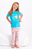 Roly Poly Kız Çocuk Pijama Takımı Kısa Kol Dream Big Desenli - V1 Süprem Kumaş