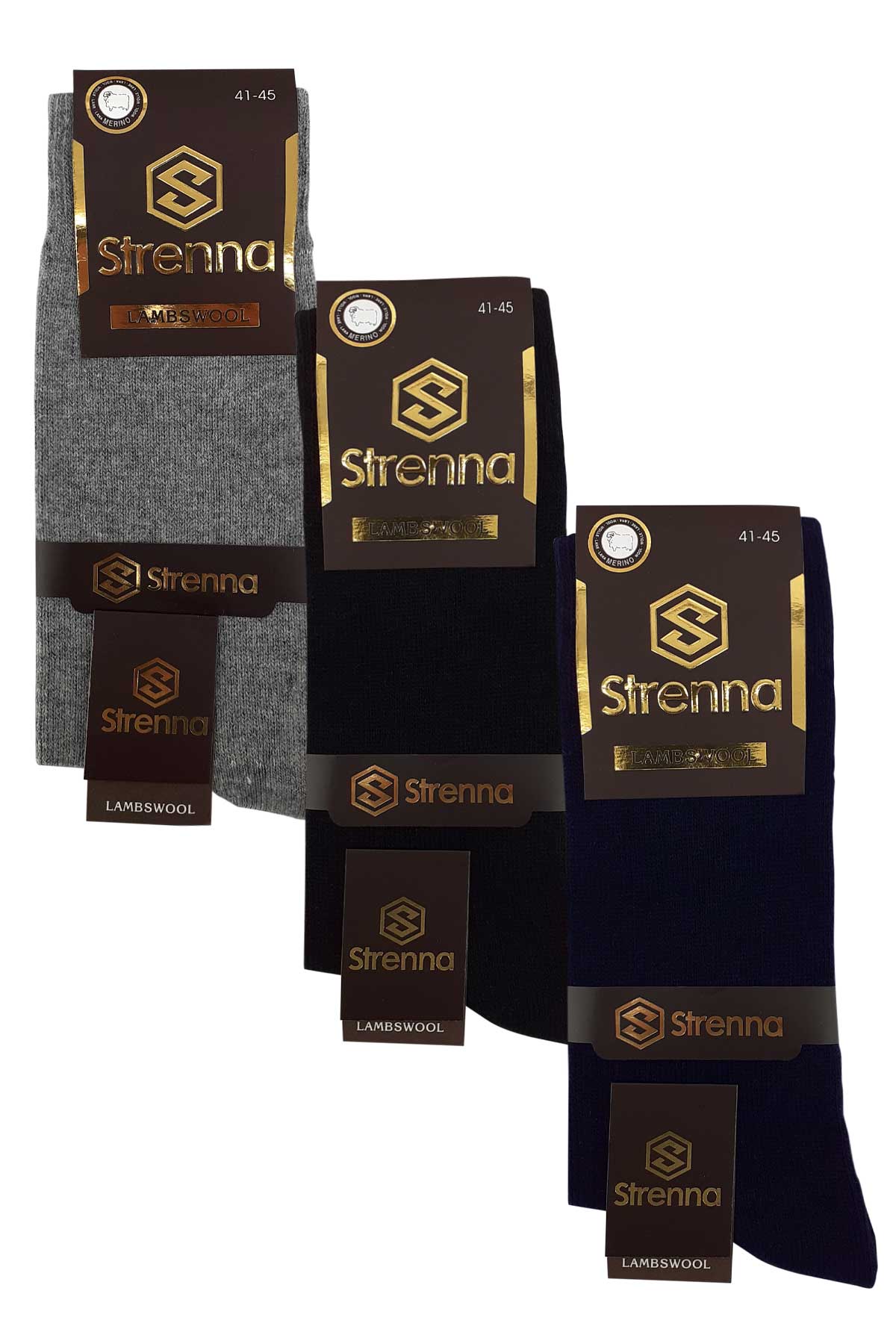 Strenna Erkek Soket Çorap Lambswool Düz