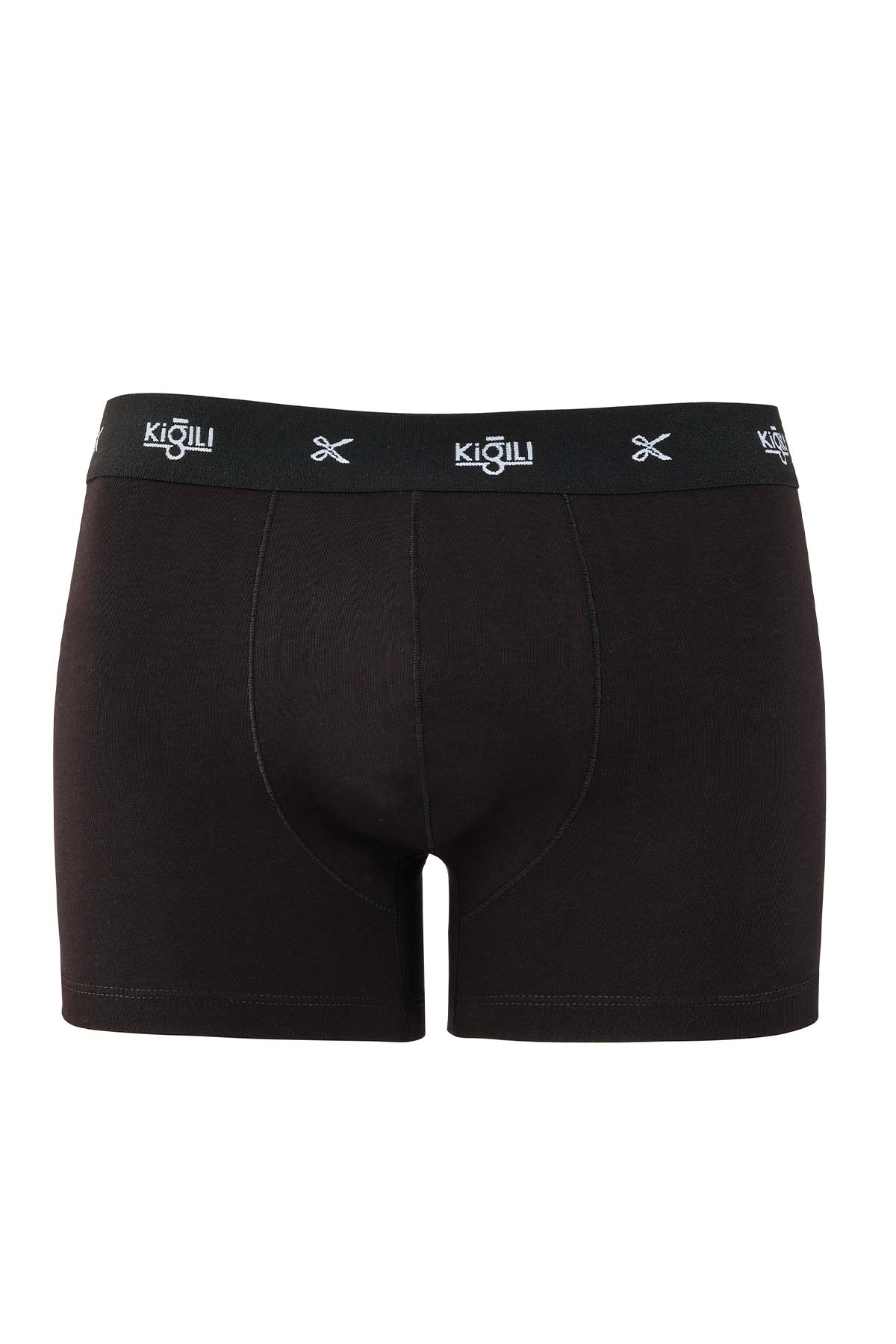 Kiğılı Erkek 2'li Trendy Boxer Set Detay Görünüm - siyah renk boxer
