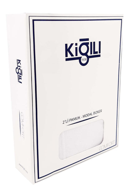 Kiğılı Erkek 2'li Trendy Boxer Set Detay Görünüm - ürün kutusu
